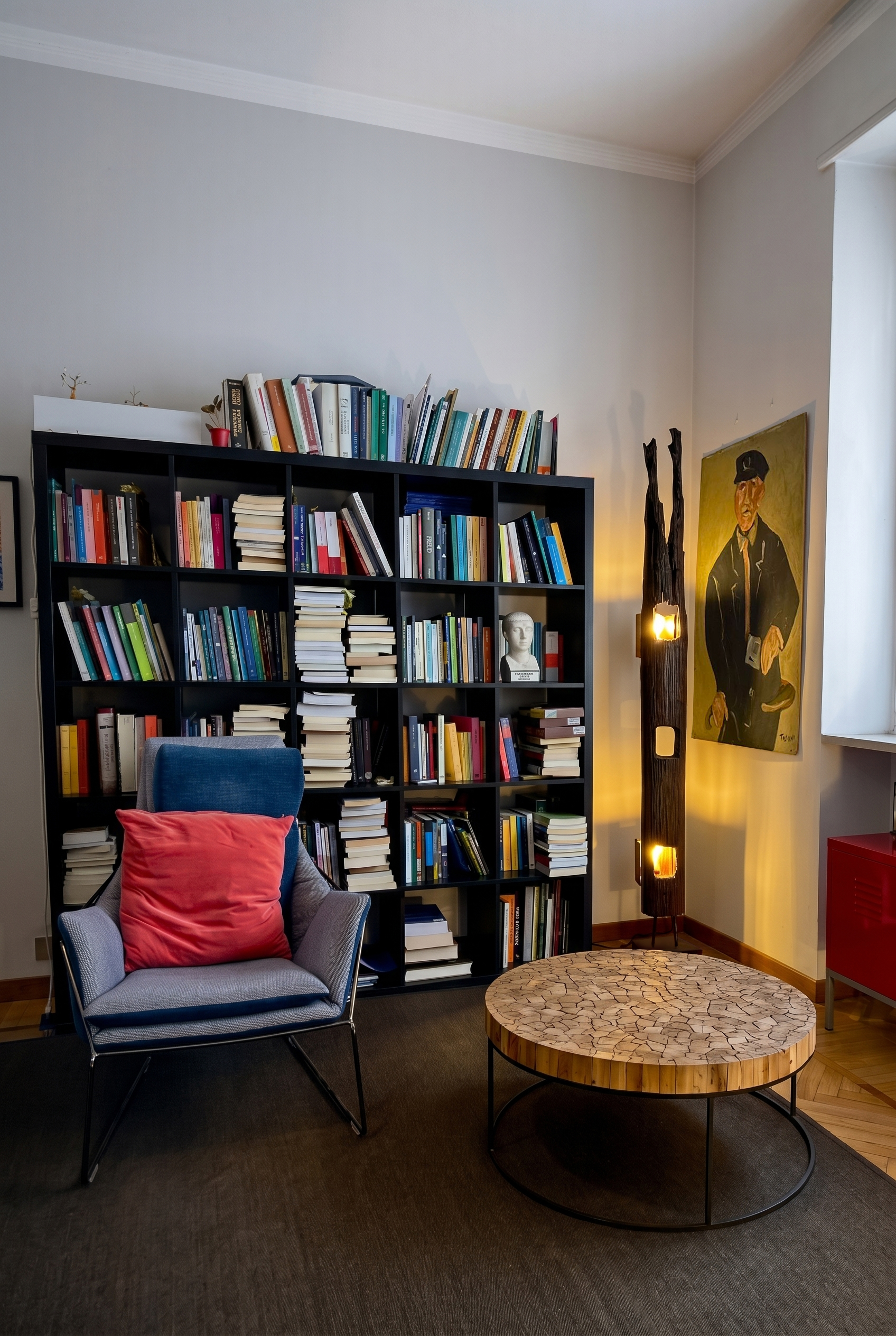 Interno dello studio di psicoterapia del Dott. Alioscia Boschiroli a Torino, ambiente accogliente e riservato
